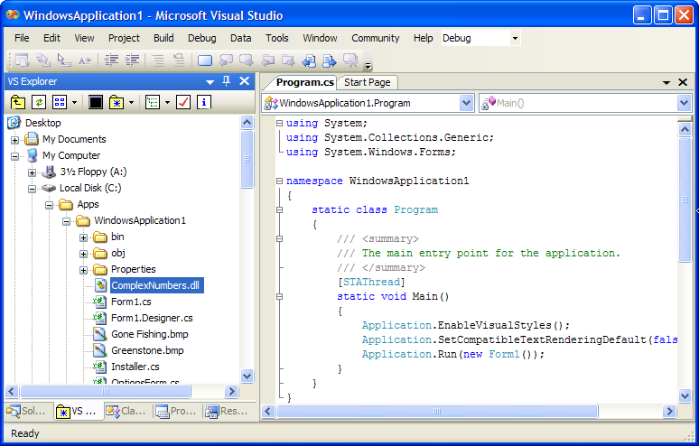 Screenshot for VS Explorer 2.0